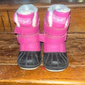 Cat & Jack Fuchsia and Black Kids Boots